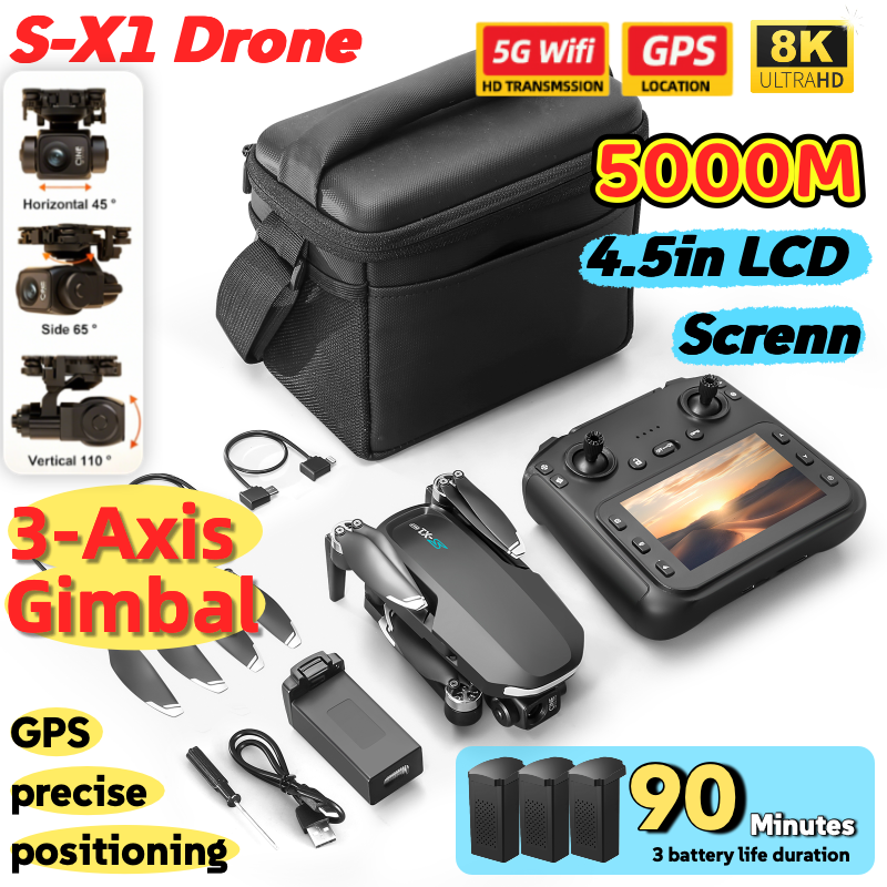 S-X1 MAX GPS Drone with 3-Axis – обзор и цена Drone Gps Mount