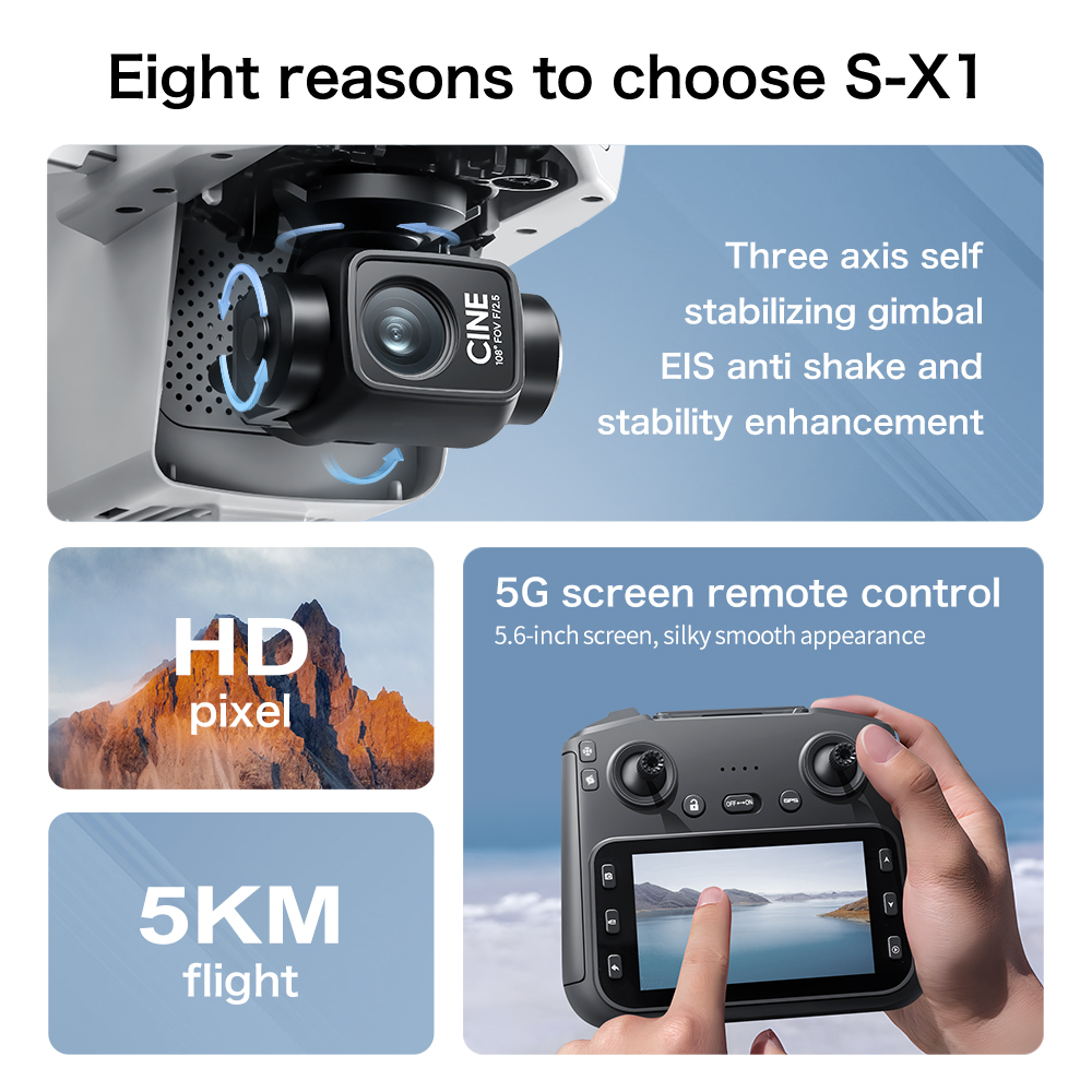 S-X1 MAX GPS Drone with 3-Axis – обзор и цена Drone Gps Mount