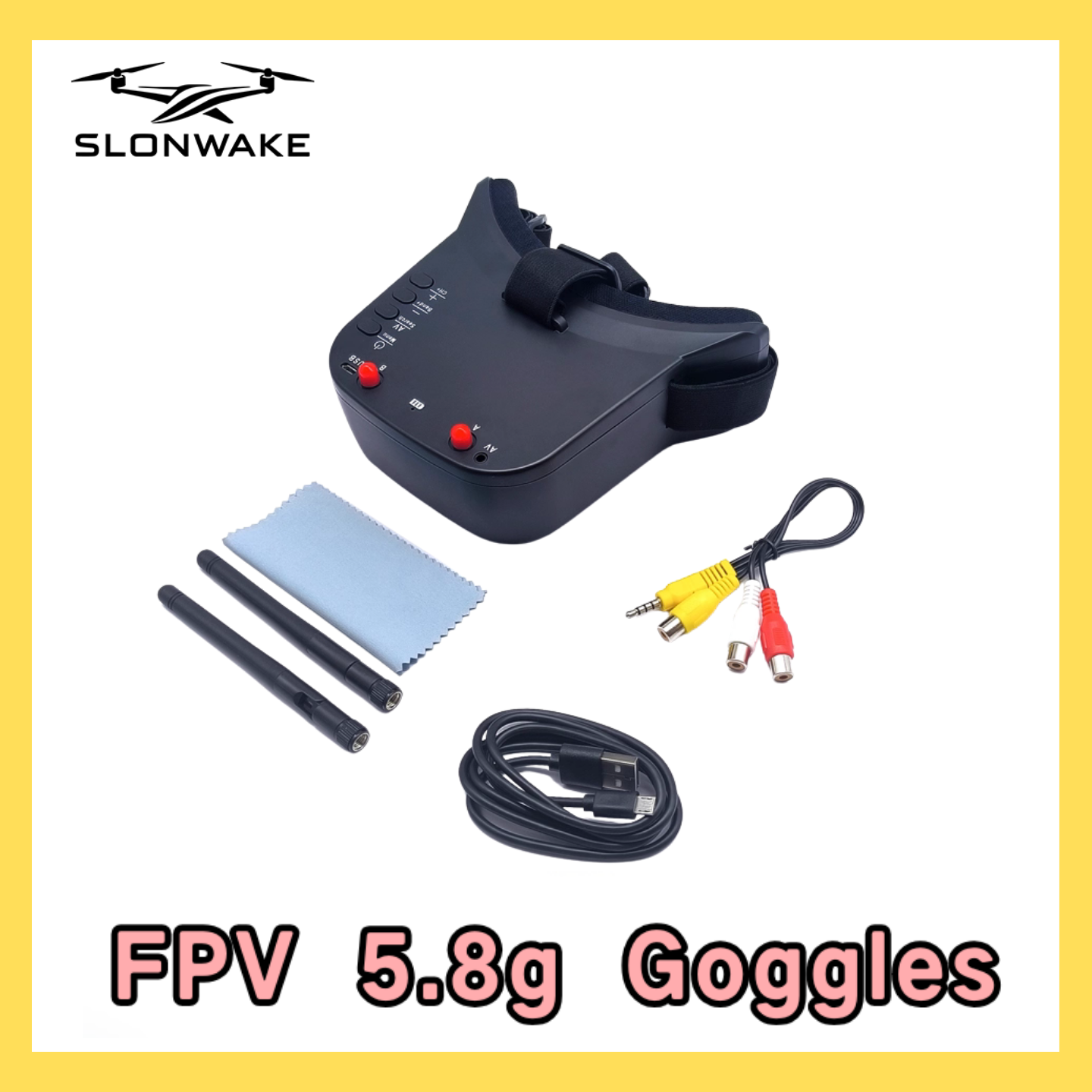 SLONWAKE 5.8G 48CH FPV 400mw V – обзор и цена Drone Receiver